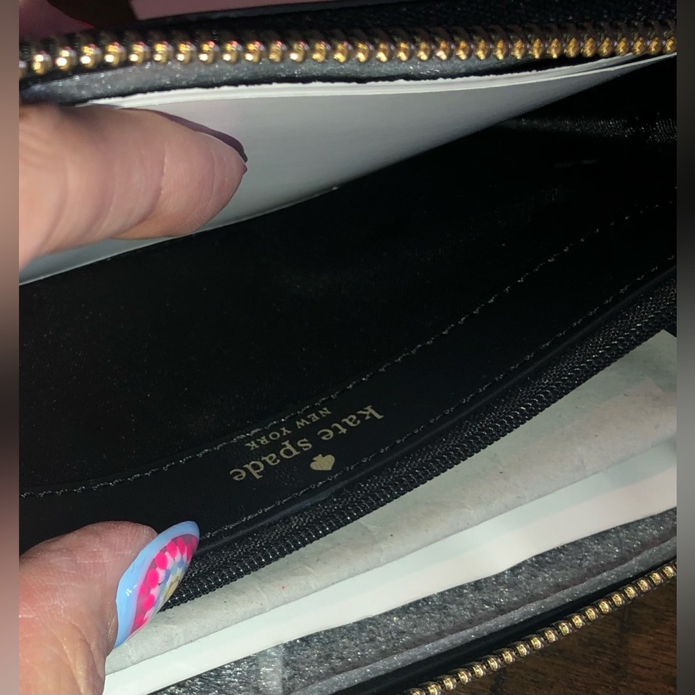 Kate Spade Large Continental Wallet | Black | Saffiano Leather | BNWT - Picture 5 of 7